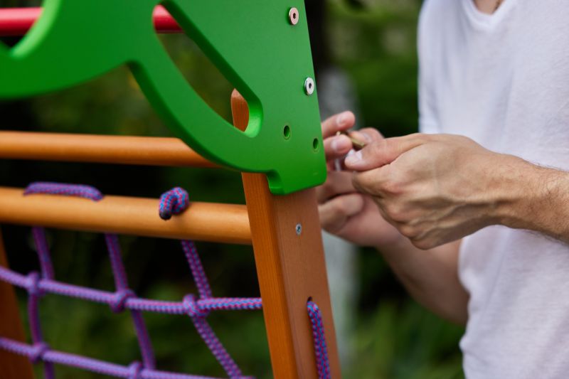 Wooden Swing Set Installation in Kansas City, KS